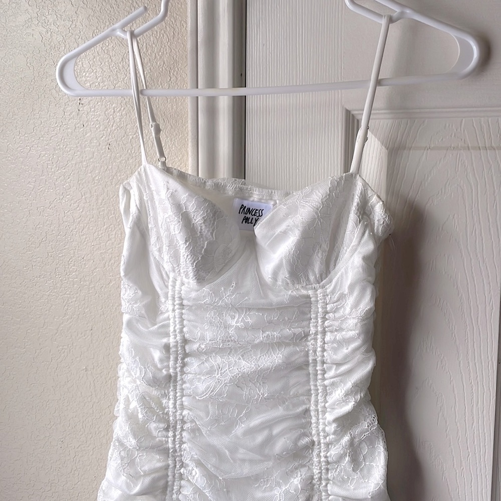 Princess Polly NWOT Lace Bodycon Dress - White - Picture 3 of 7